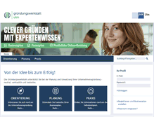 Tablet Screenshot of gruendungswerkstatt-ulm.de